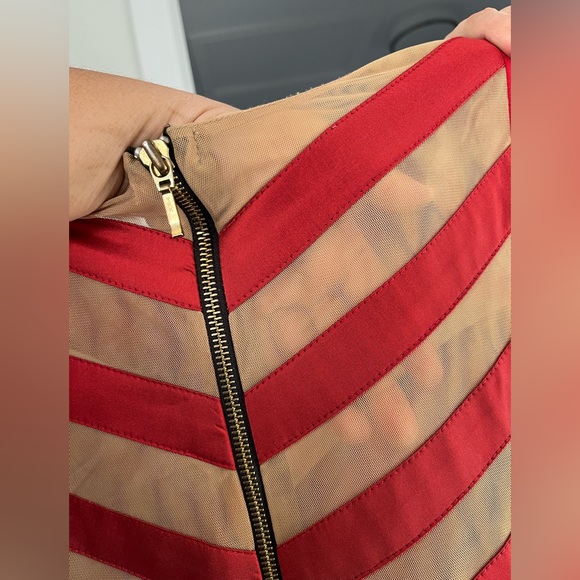 Like new marron red beautifully designed long anarkali gown beaded - Picture 2 of 6